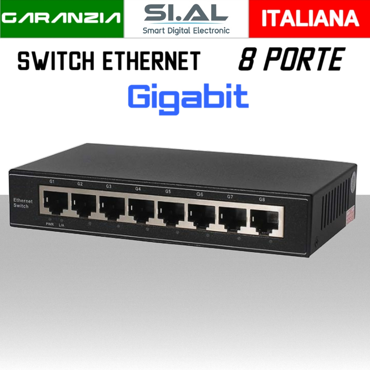 h3008 switch 8 porte gigabit