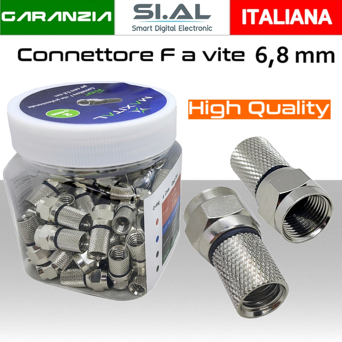 3164 connettore f 6,8 mm