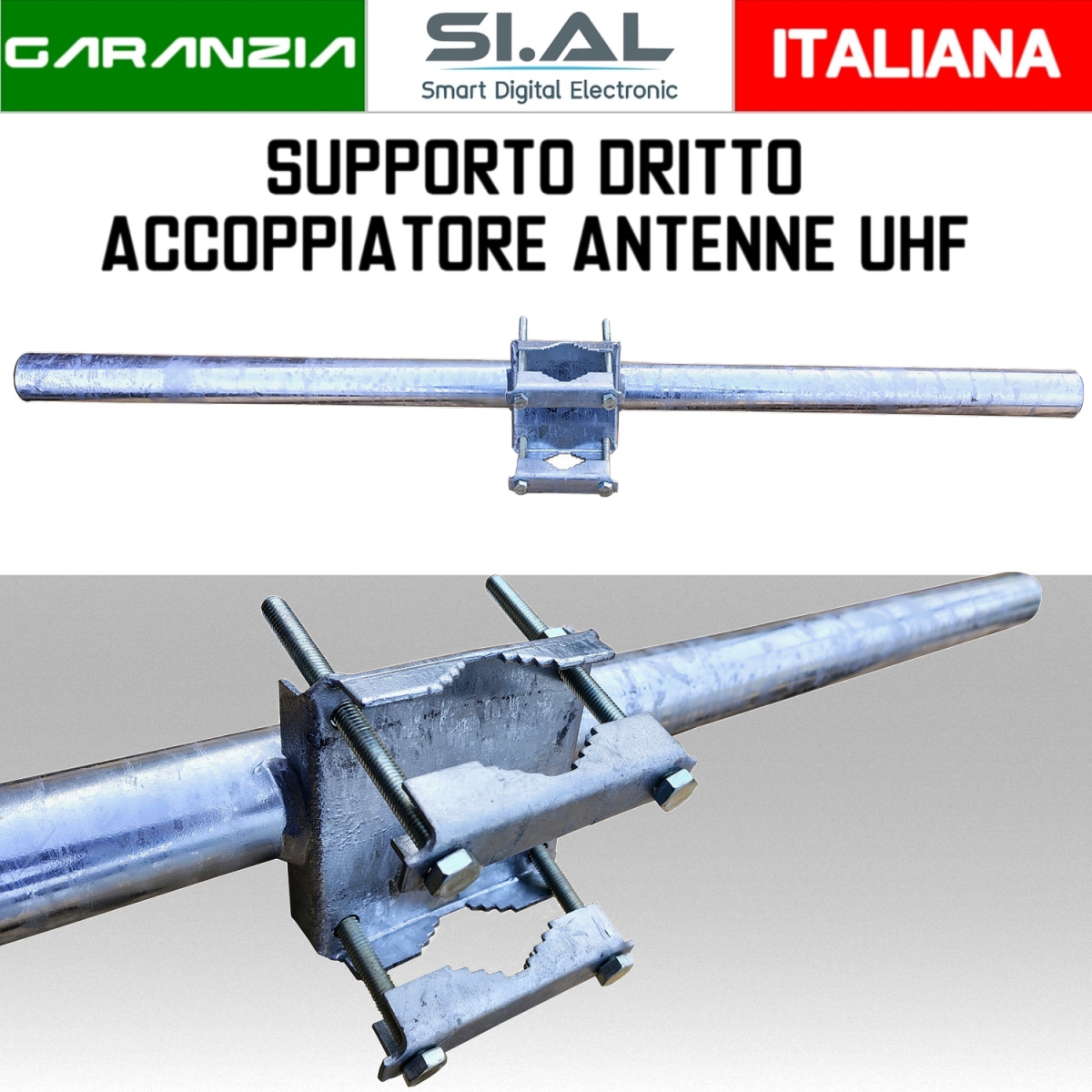 Supporto dritto accoppiatore antenne UHF