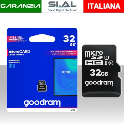 Micro SD 32GB Classe 10 ad alte prestazioni