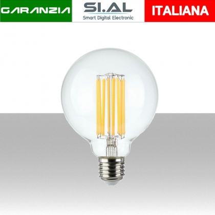 Lampadina LED E27 18W 135LM/W G95 Filamento 3000K