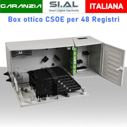 Armadio Box ottico CSOE 48 registri fibra ottica FTTH