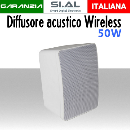 Diffusore acustico Wireless aggiuntivo da parete 50W | GLEMM FRD SPK1