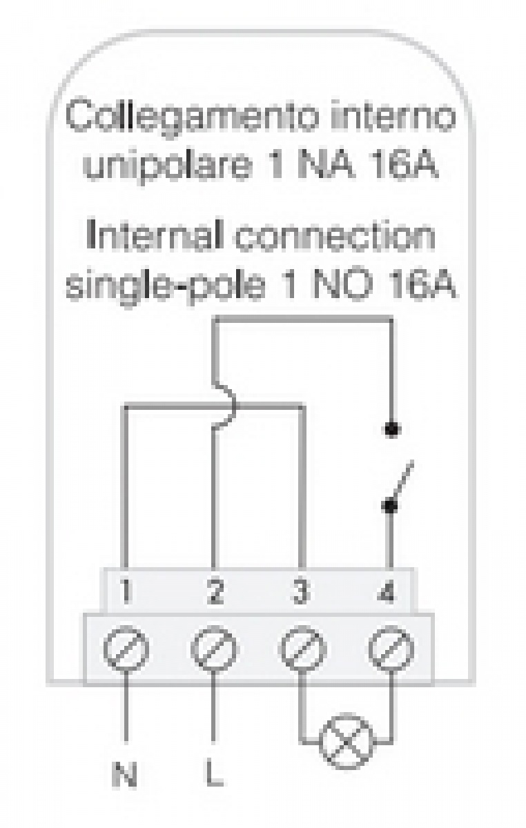 Sensore crepuscolare da esterno IP54 interruttore bipolare per accensione  luci esterne ITACA CR102ES