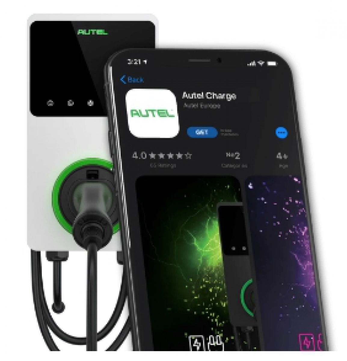 Ricarica auto elettrica App Autel per smartphone 