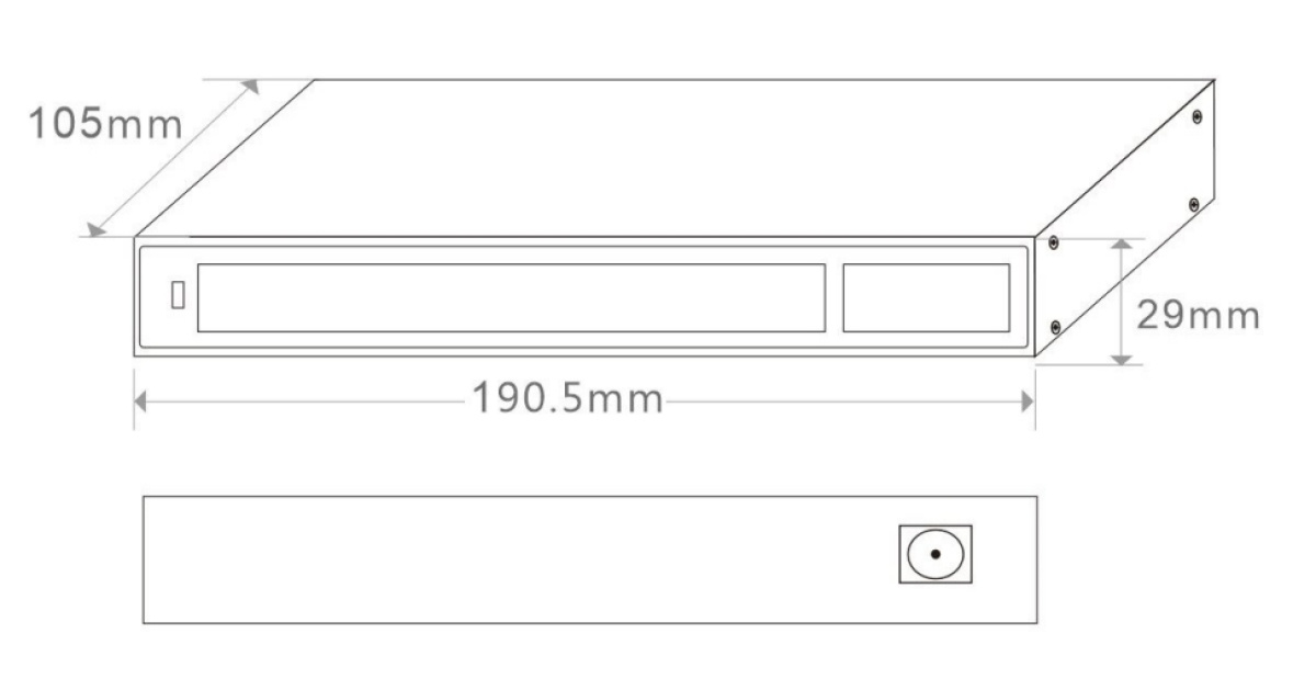 Switch lan poe 10 porte per telecamere IP dimensioni