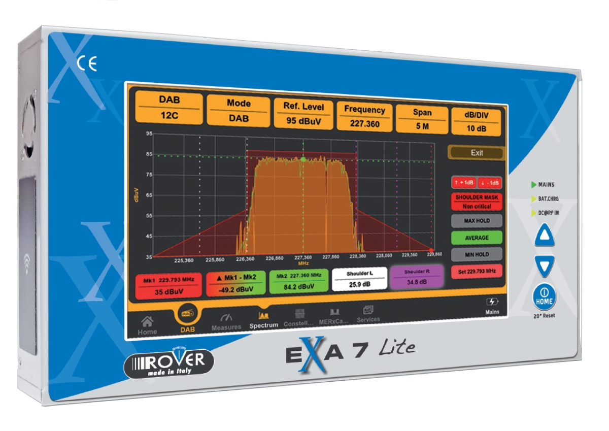 rover exa7 lite misuratore di campo professionale 