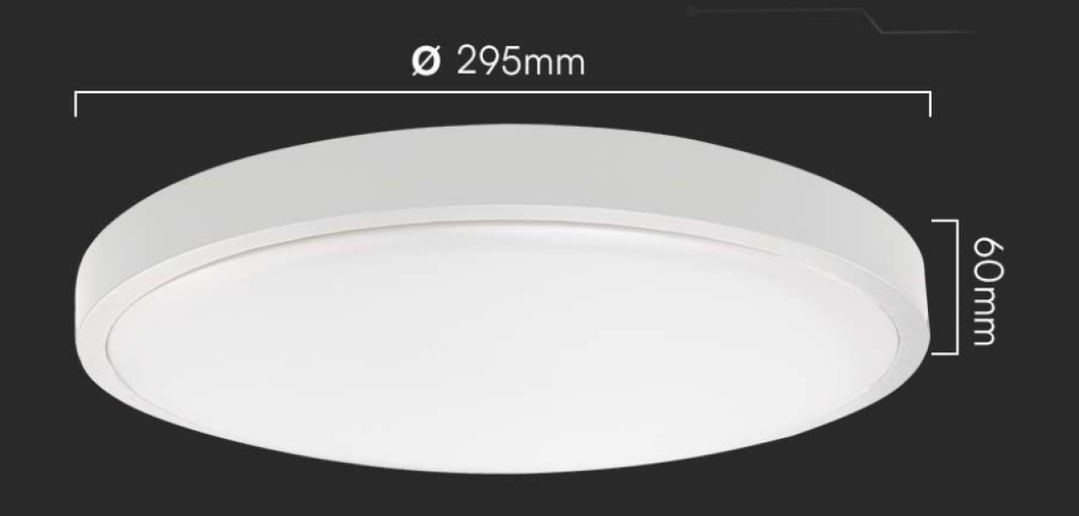 Plafoniera LED dimensioni da soffitto bianca