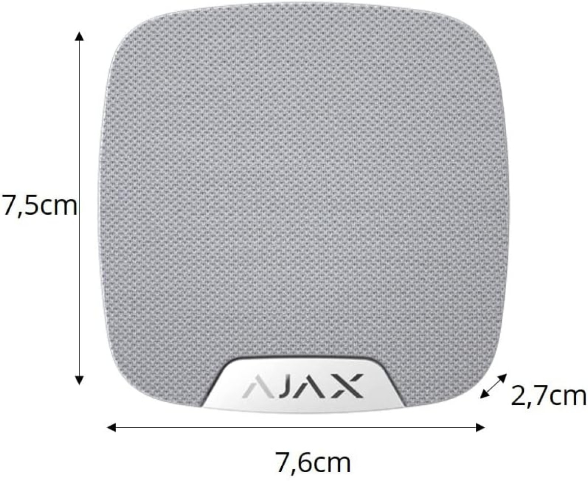 dimensioni sirena interna ajax wireless