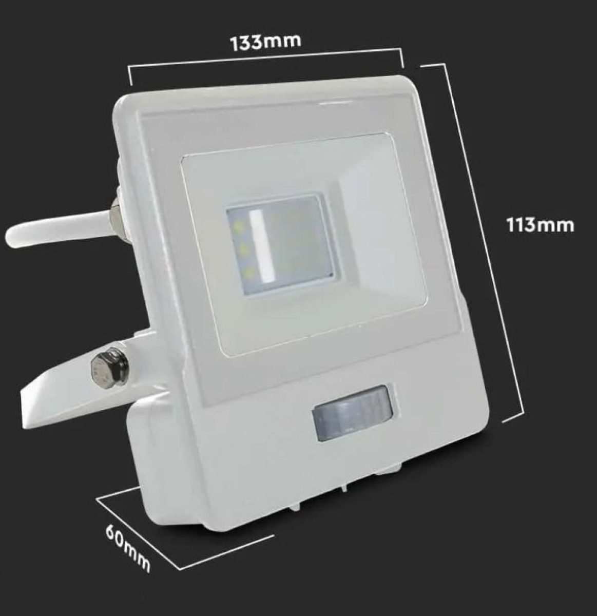 Faro LED con sensore di movimento dimensioni installazione