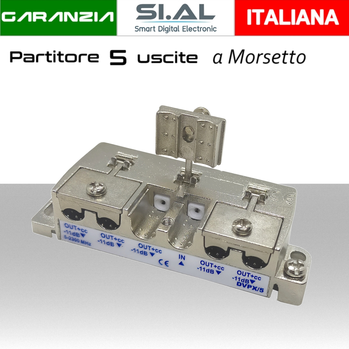 DVPX5 partitore 5 vie a morsetto