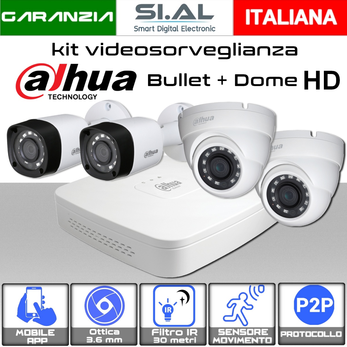 KIT videosorveglianza