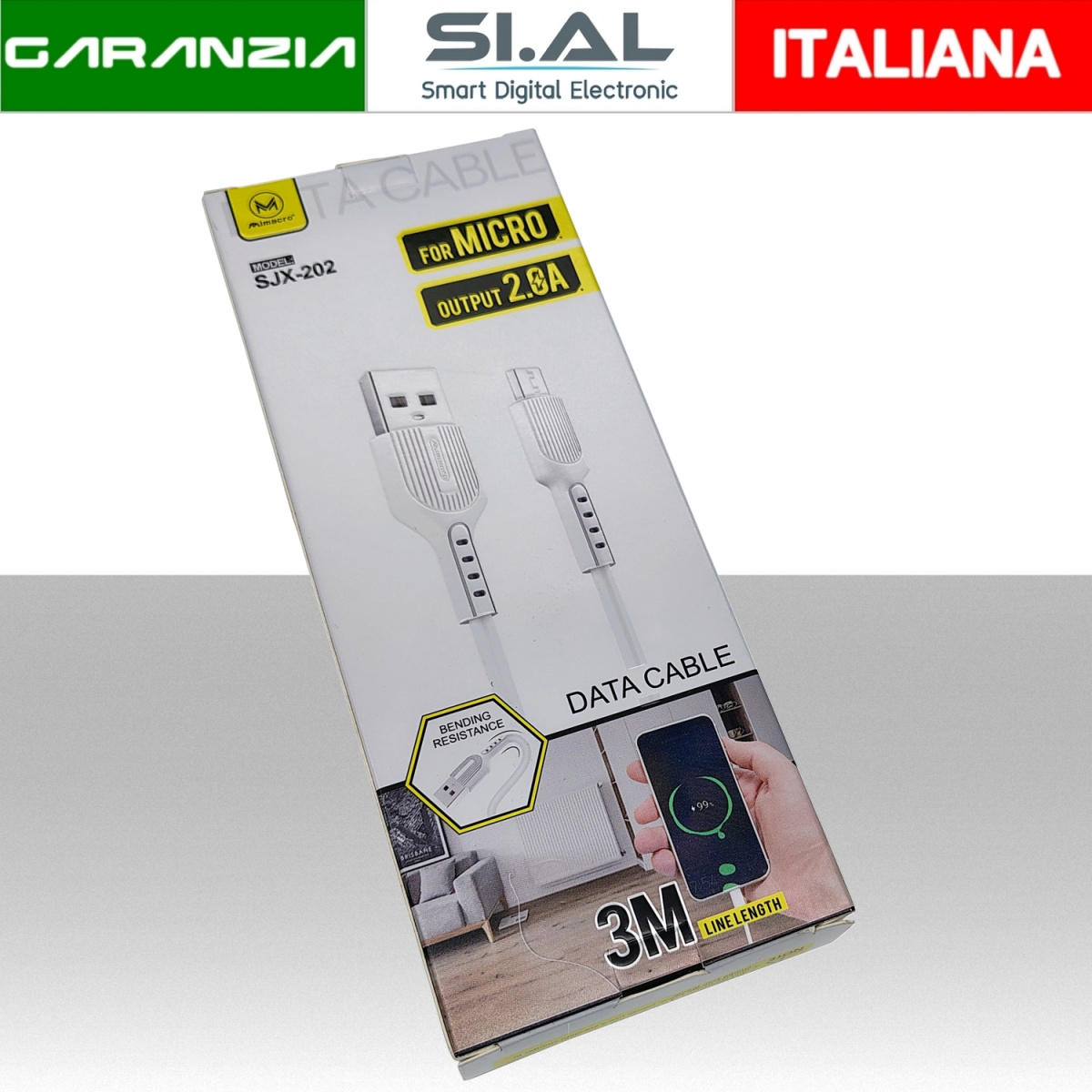 30-348 cavo usb a micro usb 3 metri