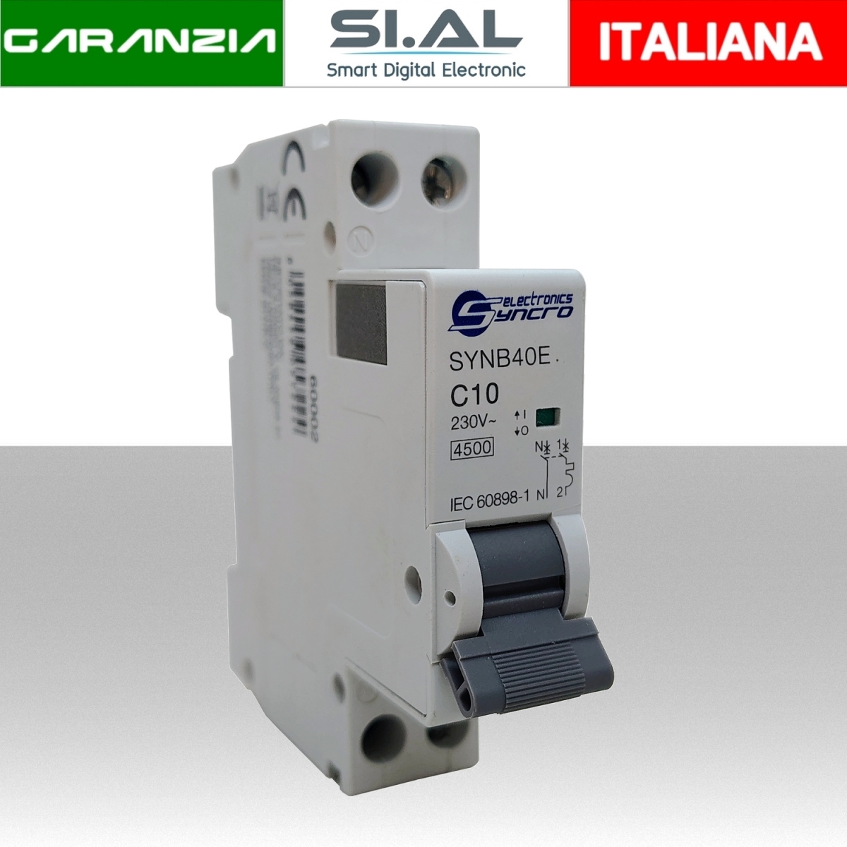 interruttore magnetotermico 10A per quadro elettrico