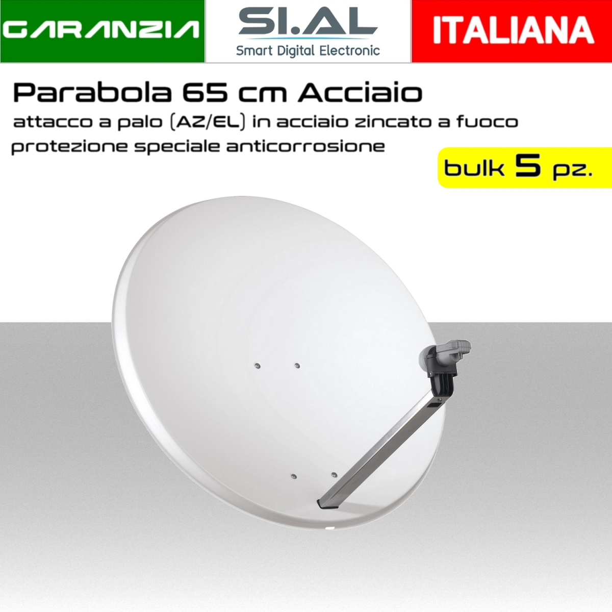 parabola in acciaio 60 cm