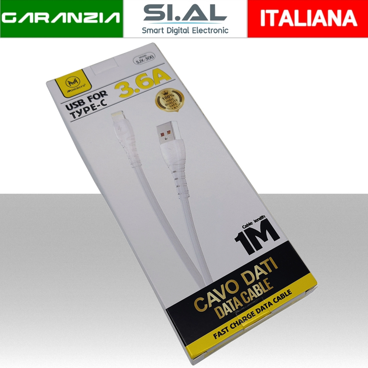 mim30-371 cavo usb a usb-c DA 1 METRO 3.6 A
