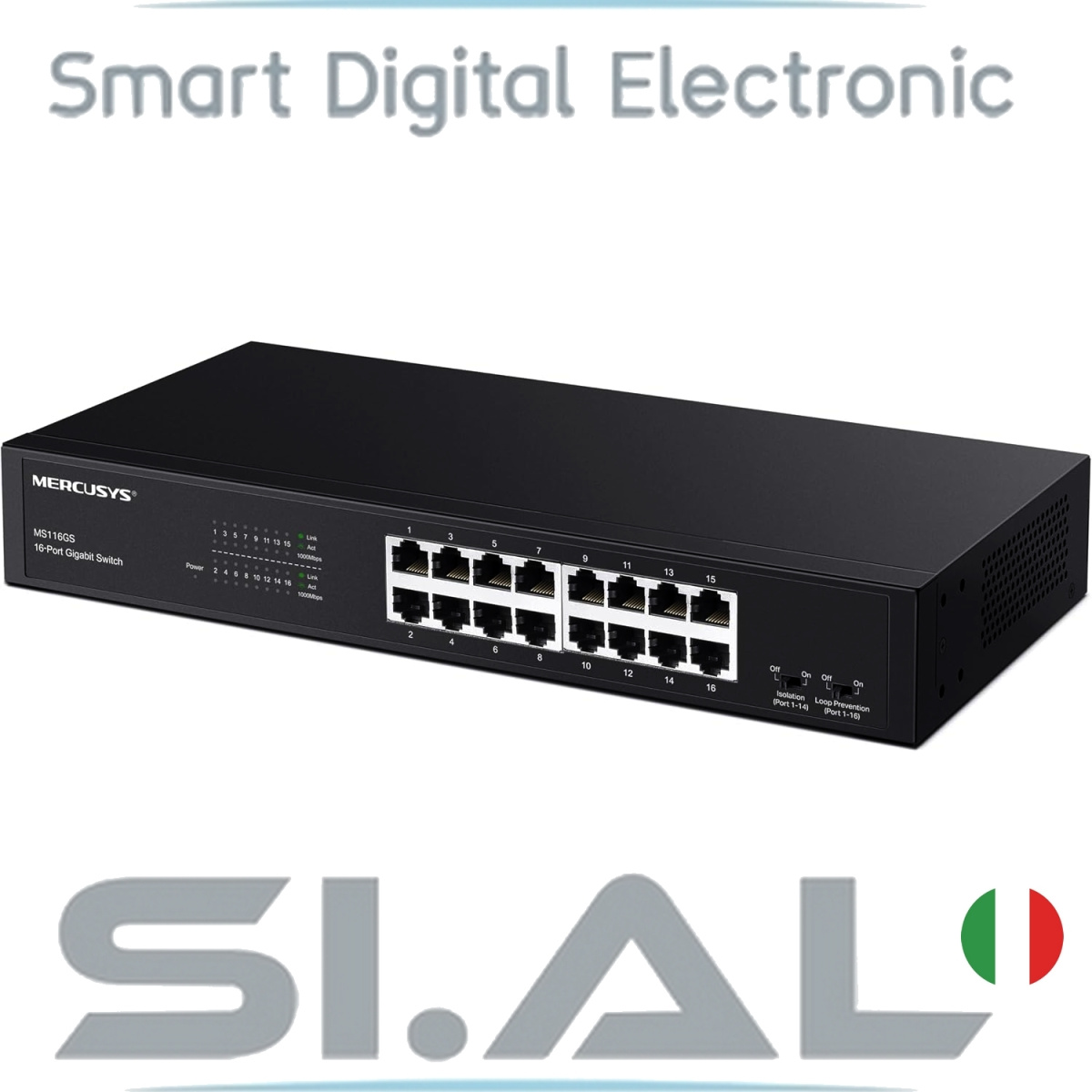 switch ethernet 16 porte gigabit MS116GS