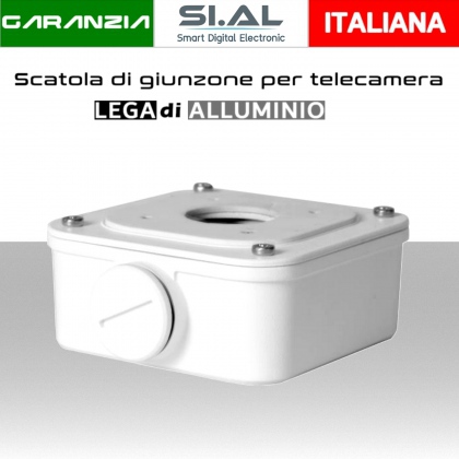 Scatola Stagna In Alluminio Foscam FAB99 Per Cavi Telecamere IP, Dimensioni 12,5x4x10 Cm, Compatibile Con Modelli FI9900P, FI9800P E Altri