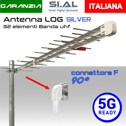 Antenna tv logaritmica UHF 5G Ready 32 elementi Emme Esse 45F90