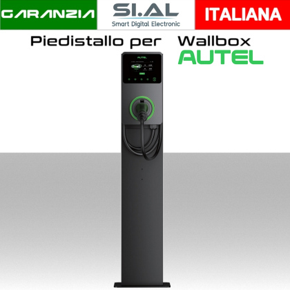 Palo sostegno colonnine elettriche ricarica auto WallBox Autel 