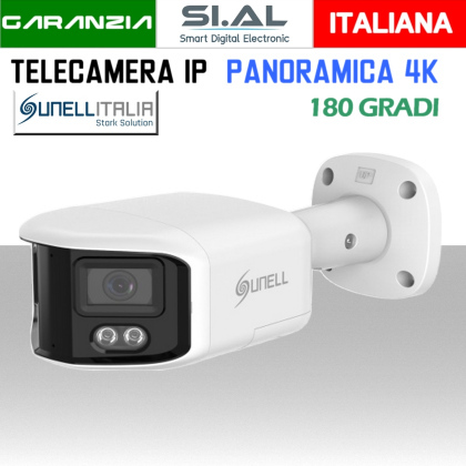 Telecamera IP Panoramica 180 gradi PoE 8MP Full Color Sunell