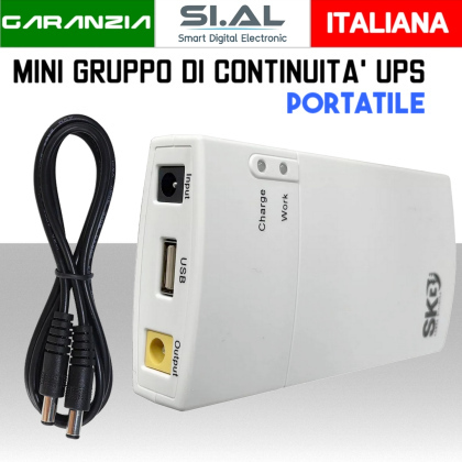 Mini ups per router modem tvcc Power bank usb portatile 5V/12V