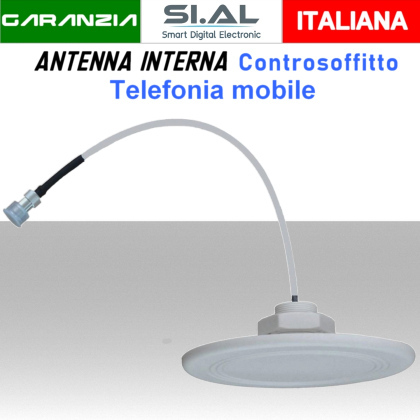 Antenna interna slim per telefonia mobile da controsoffitto Mitan