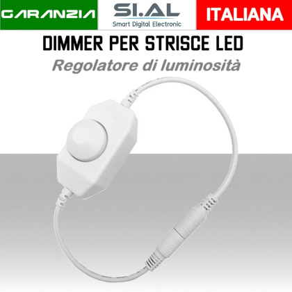 Dimmer per strisce LED 12/24V con manopola