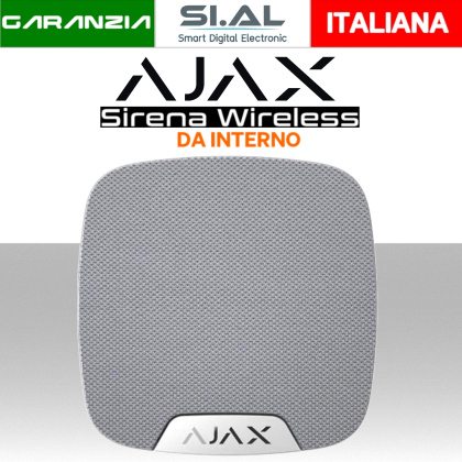 Sirena allarme wireless da interno senza fili Ajax HomeSiren