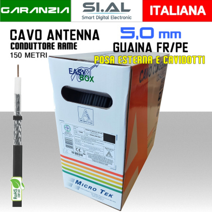 0936 Cavo antenna nero pe