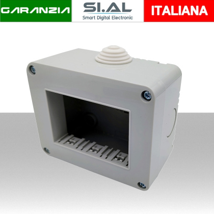 Scatola da parete a 3 moduli compatibile con Vimar Plana
