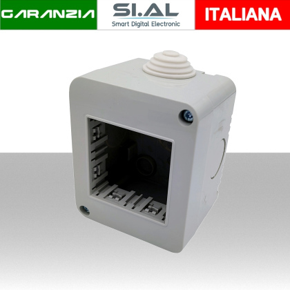 Scatola da parete a 2 moduli compatibile con Vimar Plana