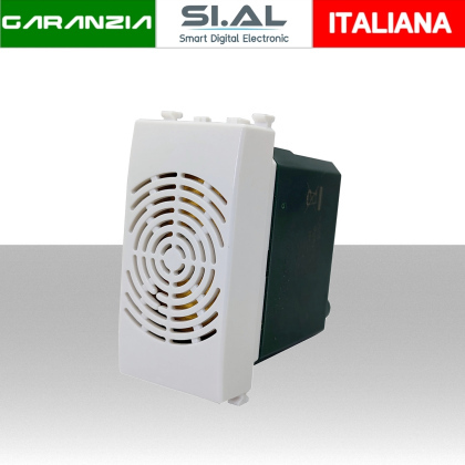 Suoneria 220V 6A Modulo MAPAM T624B compatibile Vimar Plana Bianco