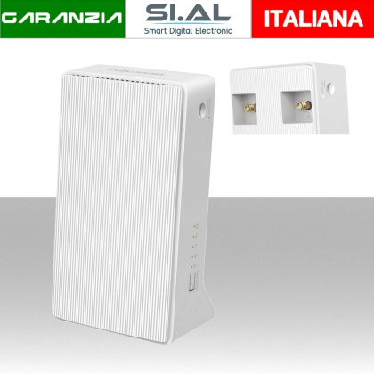 Router 4G Plus per Sim dati WI-FI 6 Dual Band 2 porte Lan Gigabit Ethernet AC1500