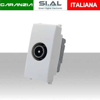 Presa tv derivata modulo compatibile Vimar Plana Bianco