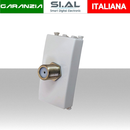 Presa tv satellitare modulo compatibile Vimar Plana Bianco