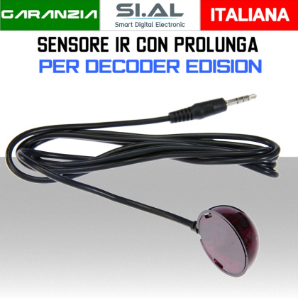 Sensore di telecomando IR con prolunga per Decoder Edision