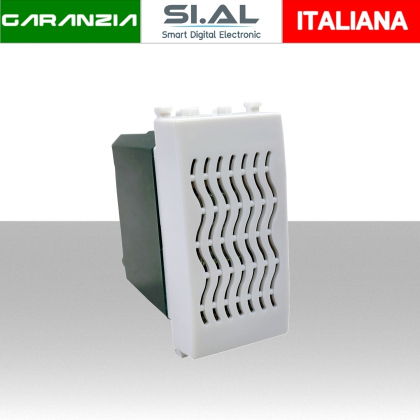 Ronzatore 220V 6A Modulo MAPAM T628B compatibile Vimar Plana Bianco