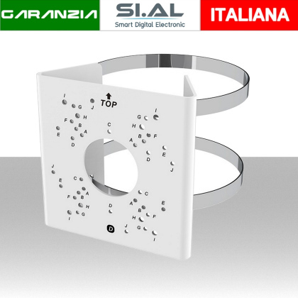 Staffa da palo per telecamera Bullet e Turret in alluminio
