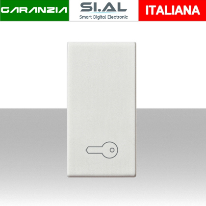 Cover illuminabile con simbolo apriporta per Pulsanti e interruttori Compatibile Vimar Plana Bianca