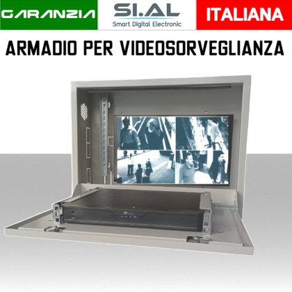 Armadio per videosorveglianza box metallico blindato 