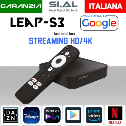 TV Box andoid 4K certificato Google con Dolby Vision Atmos
