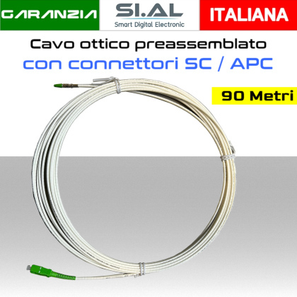 cavo ottico monomodale 90 metri sc/apc componibile