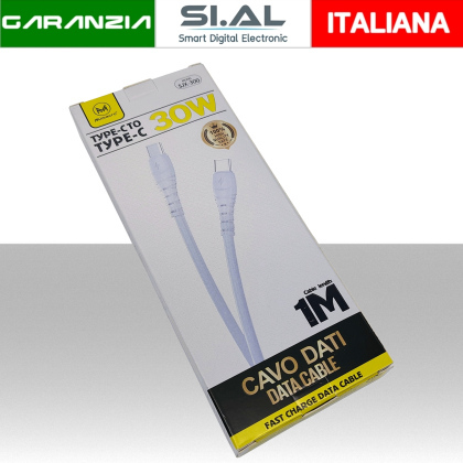 Cavo USB-C a USB-C da 1 metro Super Fast Charge 30W