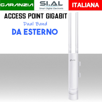 Ripetitore WI-FI da esterno Poe Gigabit Dual Band AC1200
