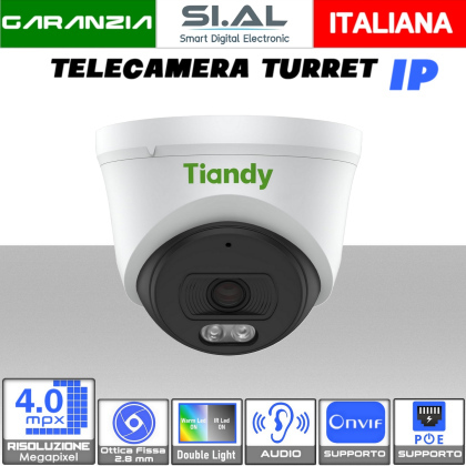 0529L Turret telecamera ip tiandy 