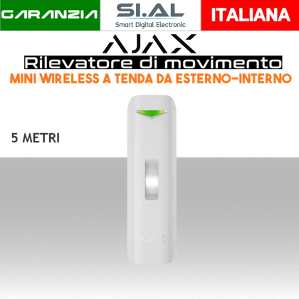 Rilevatore di movimento a tenda wireless da esterno/interno Ajax Curtain Outdoor Mini Jeweller