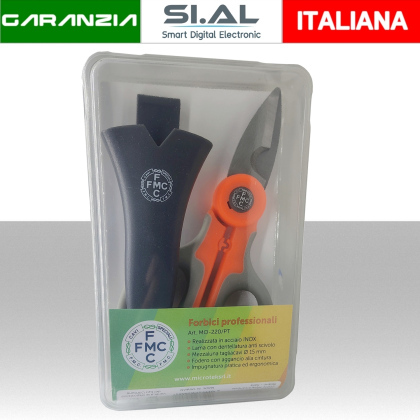  Forbice da elettricista professionale Microtek in acciaio isolata con fodero
