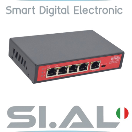 0959 PoE Extender 4 Porte Gigabit Long Range Wi-Tek WI-PE51G 