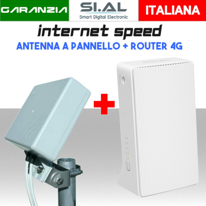 Router 4G con antenna mimo a pannello